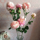 3 Heads Artificial Flowers Peony Bouquet Silk Flowers Bridal Bouquet Fall V P8Y7