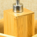 Bamboo Soap Dispenser Lotion Sanitizer Storage Bottle Squeeze Press Bottle