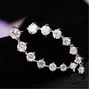 1 Pair Chic Lady Seven Star Crystal Ear Hook Charm Earrings Fashion Jewelry Xmas
