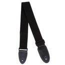 Durable Guitar Belt With PU leather Ends Fits for Guitar & Bass Accessory Black