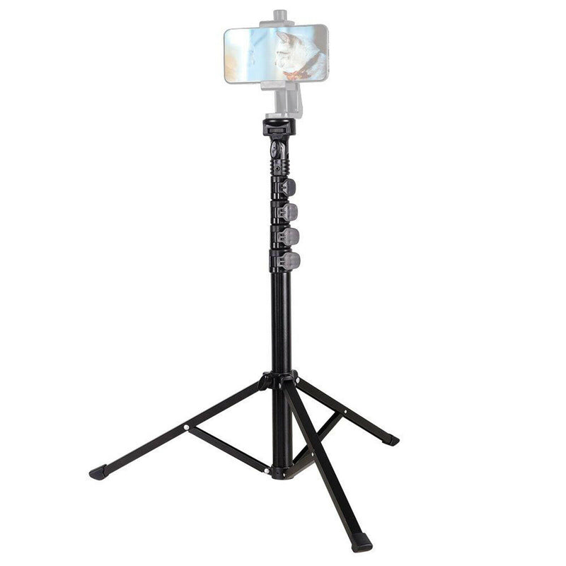 Professional Phone Tripod 160cm Extendable Tripod Stand Cell Phone Holder