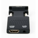1080P VGA Male to HDMI Female Adapter Converter + USB Audio Cable + Audio AGO