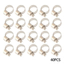 40x Elastic Drive Hose Clamps Fuel Line Worm Clip Adjustable Stainless KVU