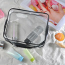 3/pack Portable PVC Makeup Bag Organizer Travel Toiletry Bag with Handle