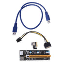 USB 3.0 PCI-E Express 1x  Extender Riser Card Adapter 6PIN Power Cable