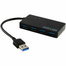 4-Port USB 3.0 Hub 5Gbps Portable Compact for PC Laptop Notebook Desktop