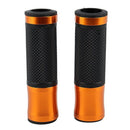 1 Pair 22MM Universal CNC Aluminum alloy Knobs Rubber Handlebar Moto Scoote K8I6