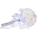 Bride Wedding Bouquet, Crystal Roses Bridesmaid Wedding Bouquet Bridal Arti