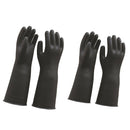 Pack of 2 Pairs Long Industrial Rubber Latex Gloves Work Safety Gardening