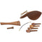 4/4 Violin Chin Rest Chinrest Jujube Wood with Tuning Peg Tailpiece Tailgut