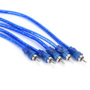 rca audio cable "Y" adapter splitter 1 male to 2 female audio line plug Bj