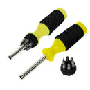 6 In 1 Multi Bit Screwdriver Non Slip Grip Phillips Flat Head Screw Driv GDO