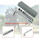 10 x Wrench Spanner Set 8-24mm Chrome Plated Vehicle Rod Sleeve Repair Tools