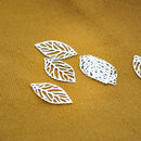 350pcs DIY Bail Charms Pendants Accessory Jewelry Making Findings Leaf Shape