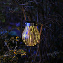 Retro Solar LED Lantern Outdoor Garden Hanging Lamp Lawn Landscape Light
