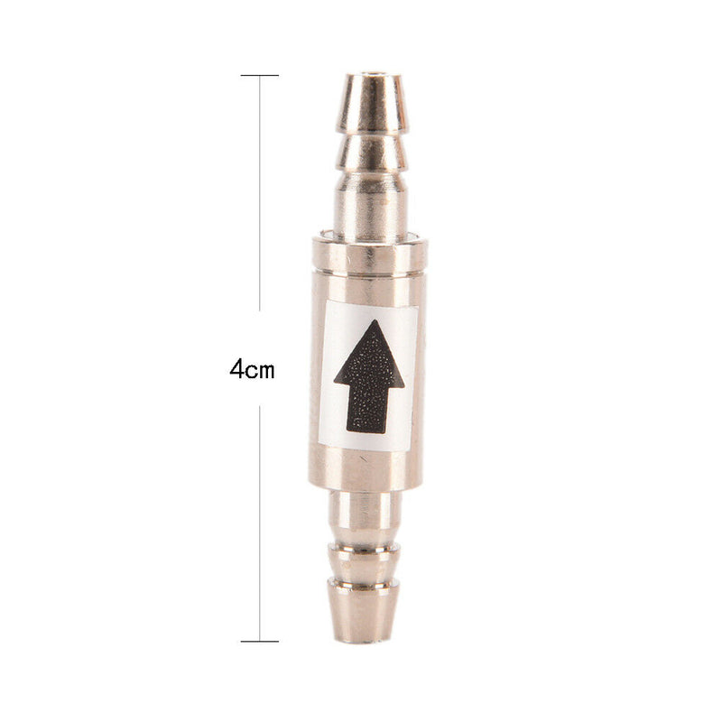 Stainless steel check valve for aquarium Co2 4/6mm tubing regulator diffuser BX