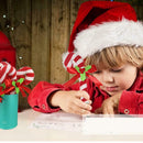 6pcs Cartoon Santa Claus Christmas Snowman Christmas Decor Crutch Pen SN9F
