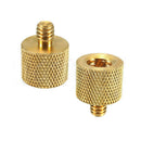 1pc 3/8'' Female to 1/4'' Male Brass Tripod Thread Reducer Adapter