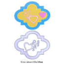 2pcs Heart Flowers DIY Metal Cutting Dies Crafts Stencil Embossing Decor
