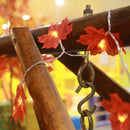 Christmas Maple Leaves Garland LED Fairy String Light (Yellow 4m 40 LED) A