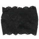 Women Head Cover Sports Lace Band Turban Head Packing Scarf (Black) L5K5