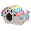 Colorful Hamsters Hideout SNAIL Shape House Climbing Hut Pet Bedding Cage Teeth