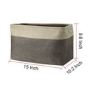 Storage Bins,Collapsible Fabric Storage Basket with Dual Handles, Foldable  O1L2
