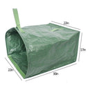 2Pcs Green Garden Lawn Leaf Yard Waste Bag Large Clean Up Container Tote Ga