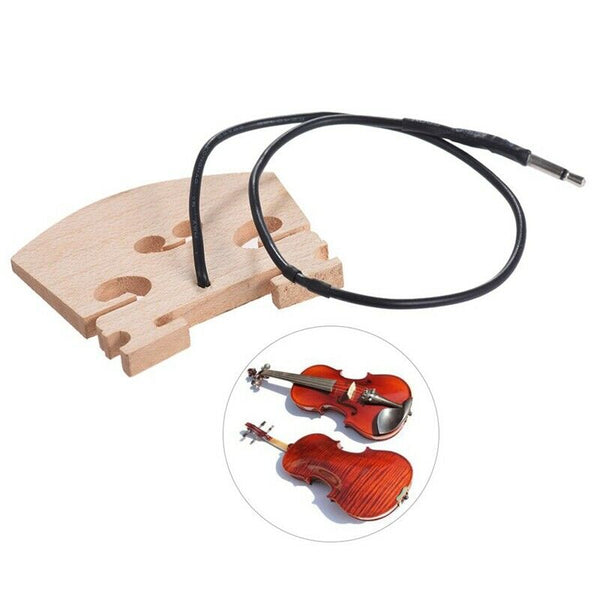 Violin Bridge With Internally Mounted Piezo Pickup For 4/4 Full Size Electr Y7L5