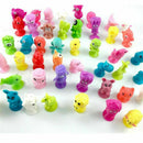10X Mini Cartoon Animal Action Sucker Small Monster Toys for Kids Children Gift