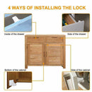 Baby Safety Magnetic Lock Baby Pet Proof Cupboard Door Set Drawer B8X2