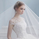 Pure Single Layer White 1T Tulle Church Cathedral Wedding Bridal Long Veil