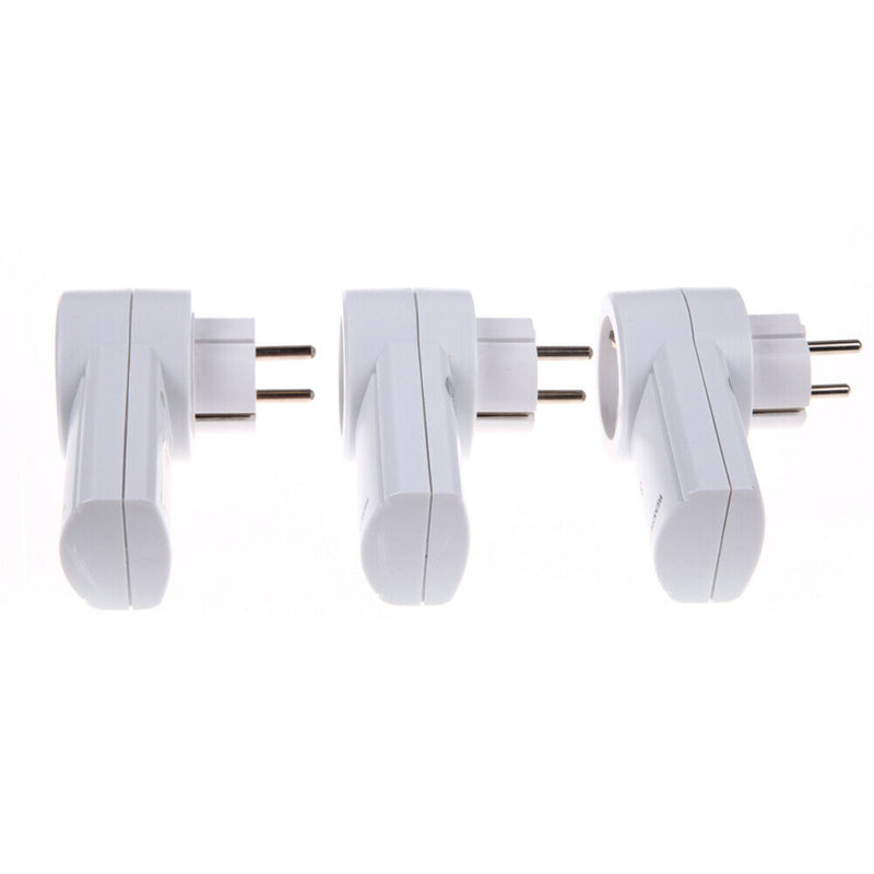 EU 3 Pack Wireless Remote Control Power Outlet Light Switch Plug Socket