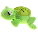 Baby Sleep LED Lighting Stuffed Frog Animal Night Lamp Plush Projector Gift