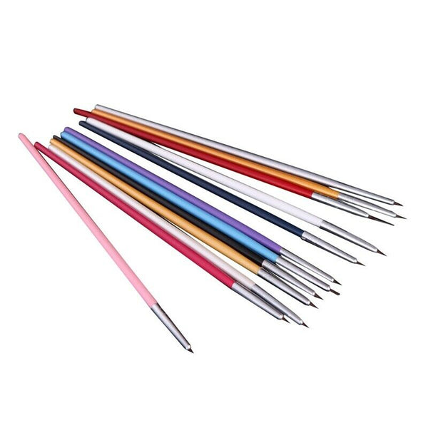 12 pcs pens and brushes for nail art breeze Polish Nail Painting DIY Profes Q9K1