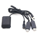 Np-Fz100 Dummy Battery Dc Coupler Dual Usb Adapter For Sony A7Iii A9 A7Riii