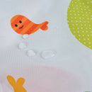 1X(Cartoon Sea Animal Polyester Mildew Resistant Shower Curtain Anti-Bacter