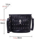 Women Messenger Leather skeleton bag Shoulder Bag Cross body Bag