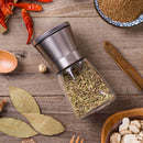 Ceramic Stainless Steel Mill Salt Pepper Manual Bottle Grinder Glass Bottle FT