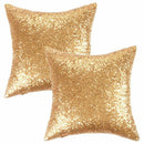 Decorative Solid Sequins Throw Pillow Cover 45 x 45 cm Decor Pillow Case, H