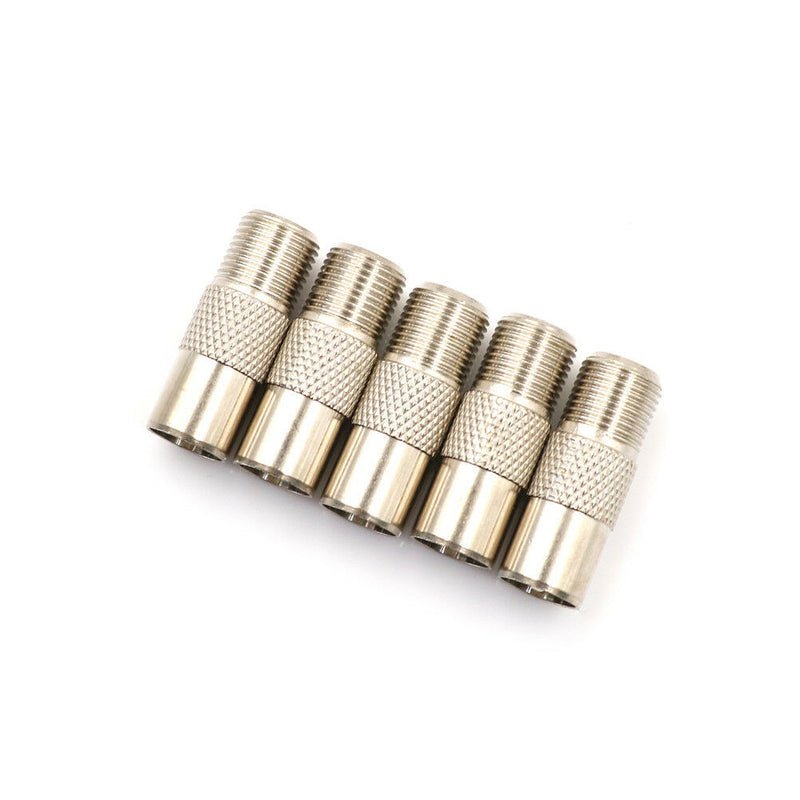 5Pcs RF Coax F Female to PAL 9.5 Male Connector TV Antenna ConnectorXP