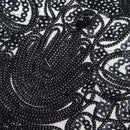 Leopard Glitter Sequins Embroidery Sew on Patch Applique Hat Bag Badge Motif