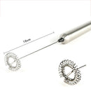 Stainless Steel Coffee Milk Egg Frother Electric Handheld Mixer Maker Whisk3 Gw