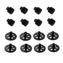 16x Motor Gears Pinion For Xs809 Xs809hc Xs809hw Rc Drone, Black