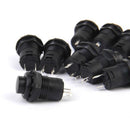 20pcs 12V Car Boat Dash Locking Latching OFF-ON Push Button Switch Blk 12mm