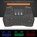 Backlit Mini Wireless Remote Control Keyboard Touchpad for TV Box Laptop Android