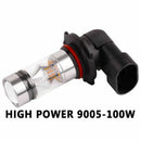 2x 9005 HB3 6000K 100W 2323 LED Projector Fog Driving Light Bulbs White