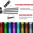 12 LED Car Charge Interior Accessories Floor Decorative Atmosphere Light La W7H5
