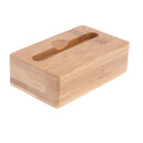 Sound Amplifier Speaker Stand Desk Sound Wooden Holder Beige