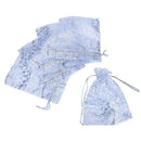 20PCs White Star Moon Organza Gift Bags Pouches Wedding Christmas Gift,16cm